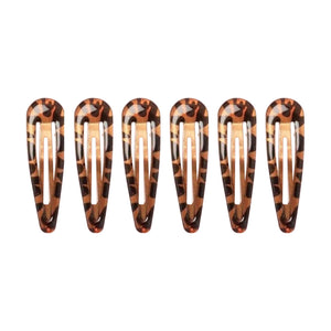 HD Novelty Hair Accessories Snap Hair Clips Bendies Sleepies 6Pcs 5CM Snap Hair Clips School Colours Hairclips Hair Accessories for Girls & Women (Royal Blue)