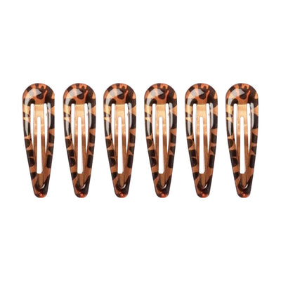 HD Novelty Hair Accessories Snap Hair Clips Bendies Sleepies 6Pcs 5CM Snap Hair Clips School Colours Hairclips Hair Accessories for Girls & Women (Royal Blue)