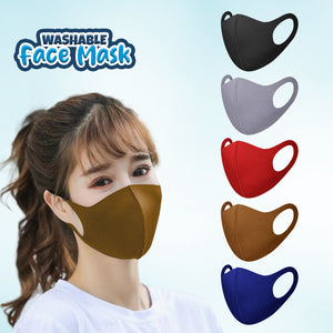 HD Novelty Pack of 5 Face Mask Washable Reusable Dustproof Cloth Mouth Cover Covering For Women Outdoors Indoors Cycling Golden